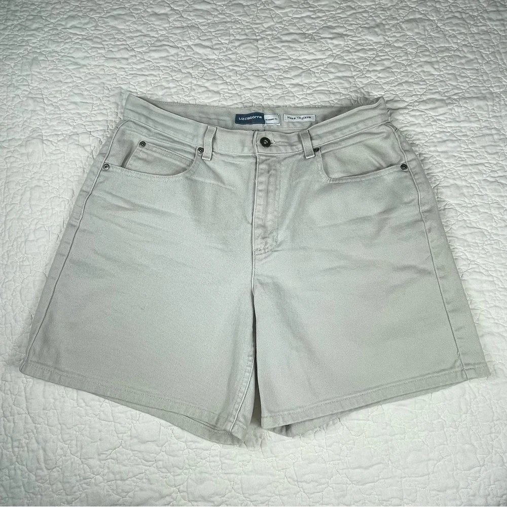 🔥Vintage Liz Claiborne Classic Fit Have To Have High Waist Denim Shorts 12